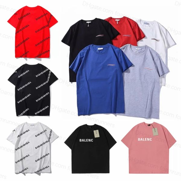 Camisetas de hombre Camiseta de verano Diseñador de manga Diseño casual para hombres de moda Tops Carta de lujo Parejas de algodón Ronda Hip Hop paris Camisetas para mujer Tamaño S-5XL