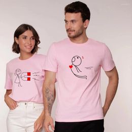 T-shirts pour hommes t-shirts d'été hommes femmes vêtements couple mode mode tout-match respirant