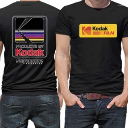 Heren T-shirts Zomer Wilde Kodak Print Shirt Mannen Vrouwen Hoge Kwaliteit Katoen Bedrijf T-Shirts Oversized Korea Stijl Retro Streetwear Tee