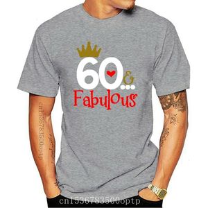 Heren T-shirts Zomer Vrouwen T Shirt 60 Fabulous Dames 60e Verjaardag T Shirt 60 Jaar Vriend Mama Moeder Aanwezig Leuke T Shirt 032227 230620