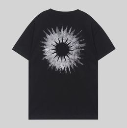 T-shirts pour hommes imprimé fleur de soleil hommes t-shirt à manches courtes tenues de Club Social haut d'été t-shirt à col rond pour blanc noir