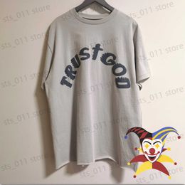 T-shirts voor mannen Sunday Service T-shirt Trust God tee Men Women Oversized T-shirt Tops CPFM Heilige Geest T230419