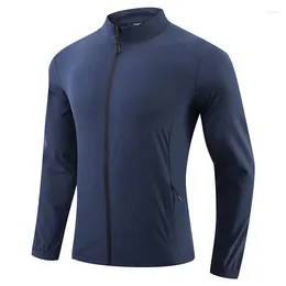 Camisetas para hombres Ropa de protección solar Hombres Verano Transpirable Al aire libre Secado rápido Pareja Piel Camisa de manga larga ultrafina