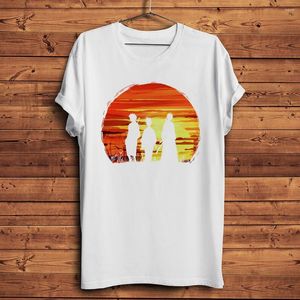 T-shirts pour hommes Sunset Samurai Champloo Mugen Funny Anime Tshirt Homme Hommes Respirant Chemise à manches courtes Unisexe Streetwear Tee No-sticker