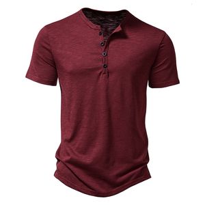 T-shirts voor heren Super Soft Bamboo Cotton Henry T-shirt Herenmerk Ultra dunne slanke Fit korte mouw V-Neck T-shirt Heren dagelijks werk schoudertop T-shirt XXL 230403