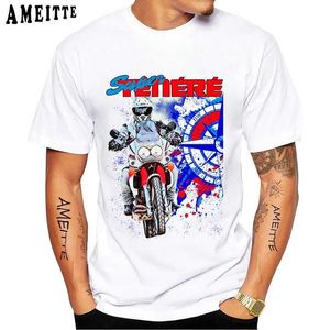 T-shirts masculins Super Tenere XTZ 750 1994 Old Classic Riding Tshirts Summer Men Short Slve Motorcycle Rider T-shirt Hip Hop Boy Casual Ts T240425