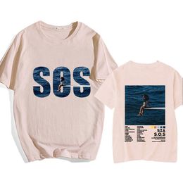 T-shirts pour hommes SZA SOS Heavy Mental Anime T-shirts Manga / Comic Tshirt 100% coton Hommes / Femmes Tee-shirt imprimé Hip Hop Cartoon T-shirt 230509