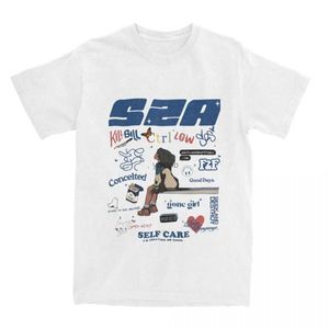 T-shirts hommes SZA SOS Song Hommes Femmes T-shirt Été À Manches Courtes Vintage Pur Coton Col Rond T-shirt Grande Taille T-shirt