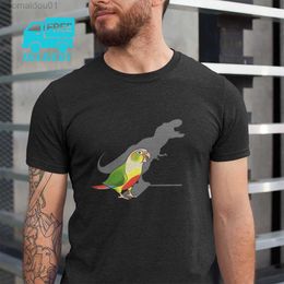 Heren T-shirts T-rex Shadow Pineapple Conure Valkparkiet Heren T-shirts Papegaai Vogel Dier T-shirt T-shirts met korte mouwen 100% katoen Plus maat L230713