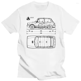 Heren T-shirts T-shirt Auto DEpoca Autobianchi A112 Abarth Mito - Anni 70 S-M-L-Xl-2Xl-3Xl