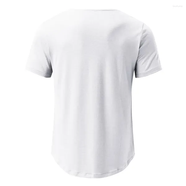 Camisetas para hombre Camiseta de manga corta de diseñador para hombre Color sólido negro Camiseta ajustada ajustada cómoda y transpirable