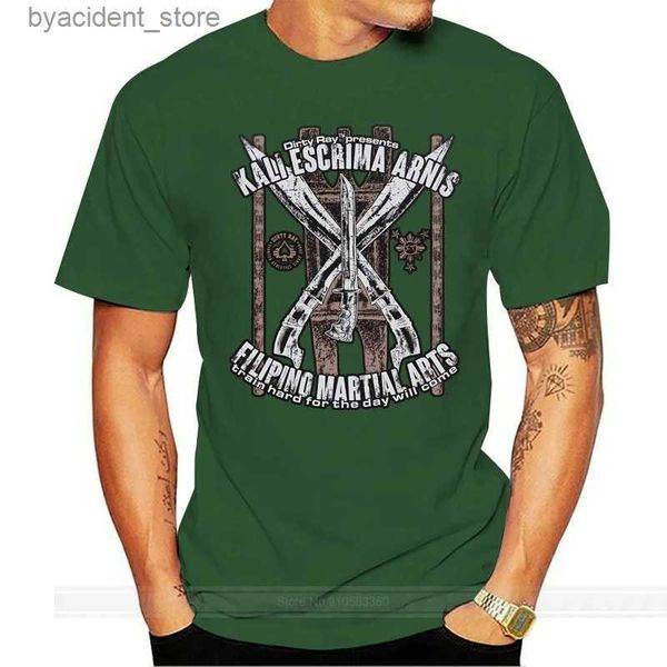 Camisetas para hombre Camiseta Dirty Ray Artes Marciales Filipino Kali Escrima Arnis Camiseta de manga corta para hombre L240304