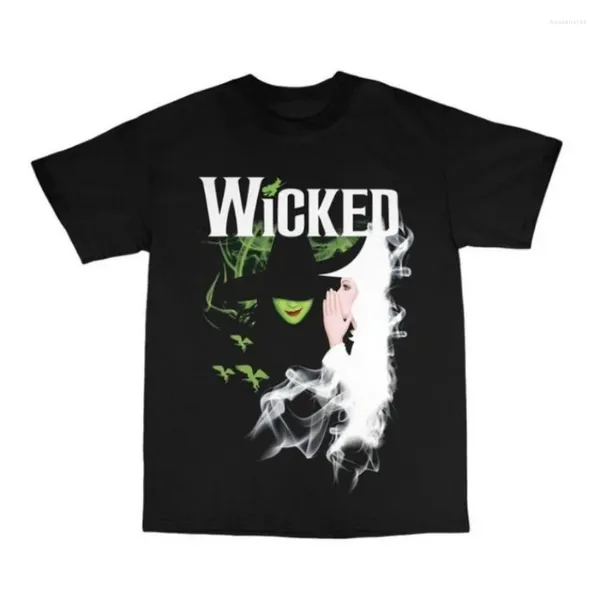 Camisetas para hombre, camiseta a la moda WICKED The Musical, divertida camiseta informal de verano para hombre, camiseta Hipster Hip-hop, ropa para Calle de hombre