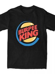 T-shirts pour hommes T-shirt pour hommes Crossfit Workout Burpee King T-shirt Cadeau d'anniversaire drôle pour petit ami mari papa hommes été à manches courtes 230607