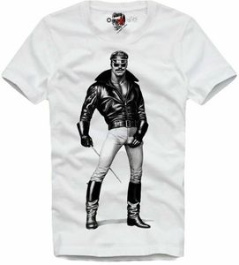 Heren T-shirts T-SHIRT GAY COP TOY BOY TOM OF FINLAND LEREN LAARZEN CAP BDSM 5290