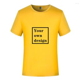 Heren t shirts t-shirt mannen en vrouwen zomerstijl eigen ontwerp foto aangepast Logo Koreaanse mode casual top party paar 660000