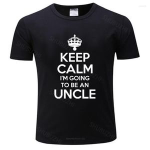 Mannen T Shirts T-shirt Mannen O-hals Houd Kalm Ik Ga Een Oom Neef Zwangere Gift Komen Tee-shirt