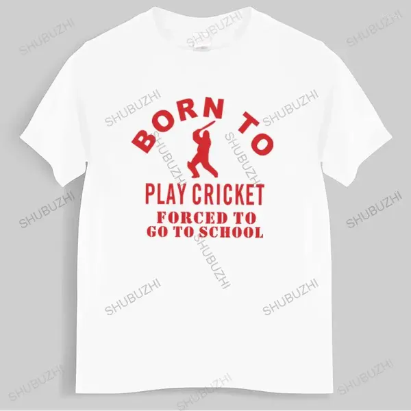 T-shirts pour hommes T-shirt hommes col rond été au cricket cool drôle mâle coton t-shirt plus grande taille