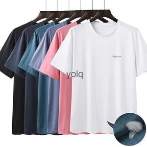 T-shirts hommes t-shirt hommes couleur unie t-shirt style simple mâle t-shirt décontracté à manches courtes o ne plus sizeyolq