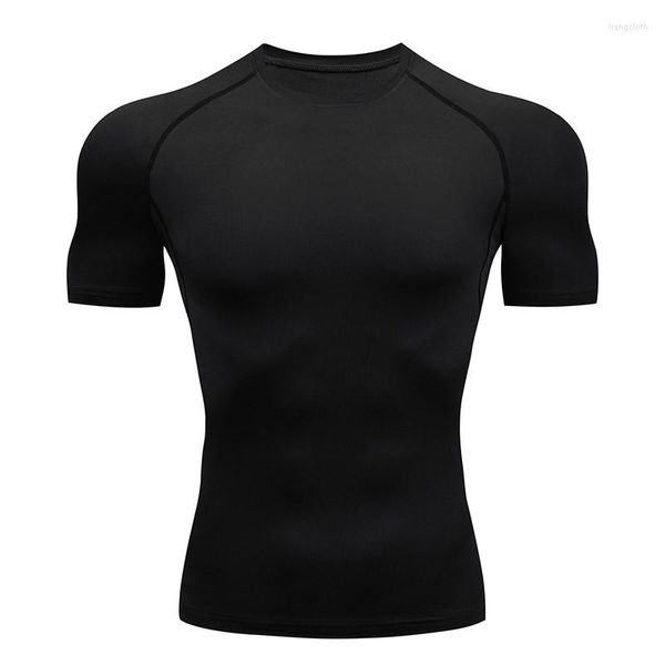 Camisetas de hombre Camiseta MMA Rashguard Cuello redondo Top Compresión Ropa deportiva Camiseta de fondo Ropa