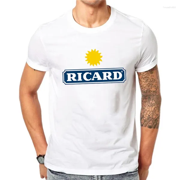 Camisetas para hombre, camiseta Ricard a la moda para Mujer, camisetas de gran tamaño, Camiseta de algodón de verano 2024 para Mujer, ropa de manga corta para Hombre