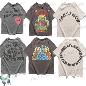 T-shirts pour hommes T-shirt Trust God T-shirt Sunday Service Hommes Femmes Lucky My I See Ghost Top Tees T230523