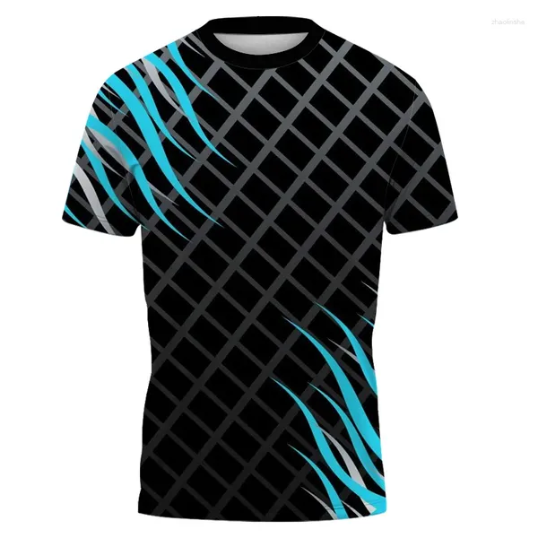 T-shirts pour hommes T-shirts pour hommes T-shirt surdimensionné respirant et à séchage rapide Impression numérique 3D Designer de sport Hauts à manches courtes