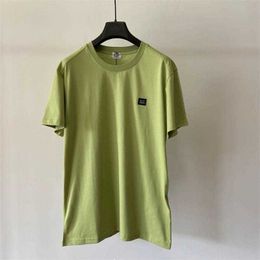 T-shirts pour hommes T-shirts Ins Trend Cp Embroidery Sports Cotton Solid Color Tee