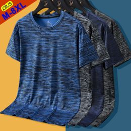 T-shirts pour hommes T-shirts Hommes 7XL 8XL Plus Size Summer Male Tshirt Femme Tee Shirt Traveling Basic Women Tops Vêtements surdimensionnés 230403