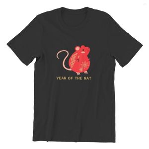 T-shirts pour hommes T-shirts Année du rat 2023 T-shirt du zodiaque chinois R Jeux d'impression Graphique mignon 4XL 5XL 6XL Hommes 32144