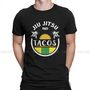 T-shirts pour hommes Tacos col rond t-shirt Jiu Jitsu Judo Arts martiaux pur coton chemise originale hommes vêtements individualité grande vente