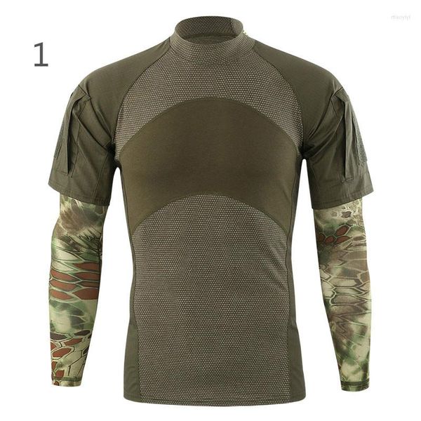 T-shirts pour hommes T-shirt tactique hommes chemise de Combat à manches courtes Paintball militaire armée uniforme randonnée chasse Tee