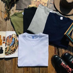 T-shirts pour hommes Tailleur Brando Coton 265g Processus de couture de quatre livres Col rond T-shirt à manches longues Chemise de fond