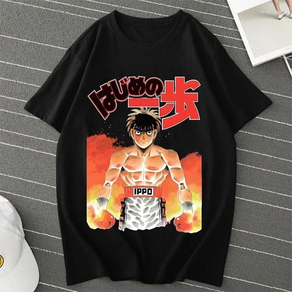 Camisetas para hombre, camisetas Takamura KGB Makunouchi, ropa de calle informal a la moda, camisetas coreanas de moda de marca para mujer, camisetas de Anime Hajime No Ippo