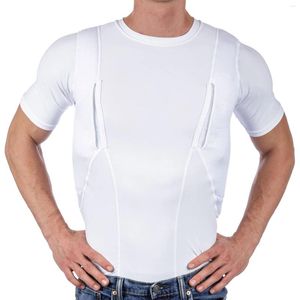 Camisetas para hombre, camiseta de manga corta multifuncional de Color sólido para hombre alto, extralarga para hombre