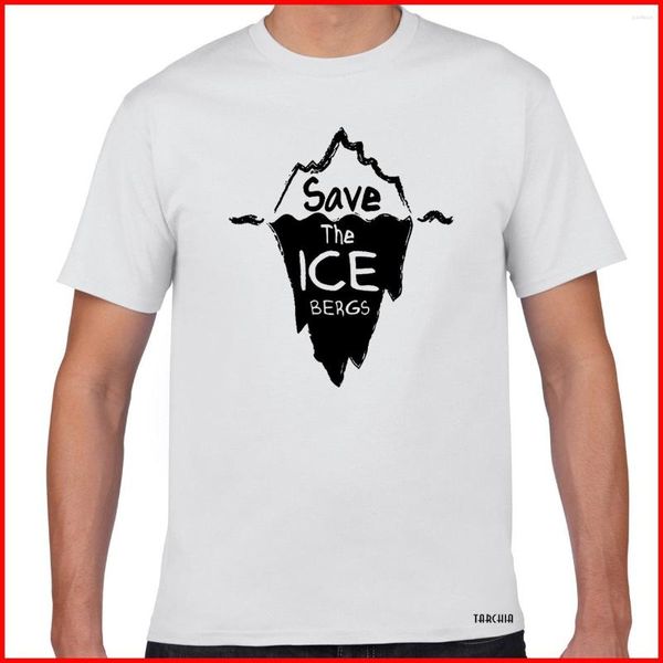 T-shirts pour hommes TARCHIA T-shirts imprimés Homme Plus Save The Ice Bergs Shirt Hommes Tee Top 2023 Fashion Boy Brand Homme Summer Short Sleeve