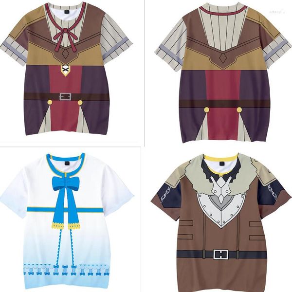 T-shirts pour hommes Tate No Yuusha Nariagari The Rising Of Shield Hero Raphtalia T-shirts Naofumi Iwatani Anime Cosplay Shirt Tops Tees