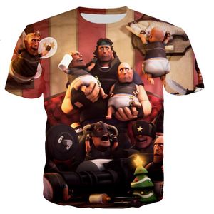T-shirts masculin Team Fortress 2 hommes / femmes mode cool 3D imprimé de style décontracté Tshirt streetwear topsmen's