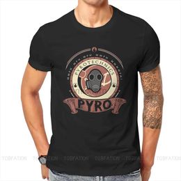 T-shirts masculins Team Fortress 2 Game de tir Pyro T-shirt Mens Ofertas S-6xl O-Neck T-shirt Cotton Graphic Vêtements D240509