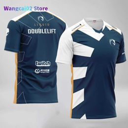 T-shirts pour hommes Team Liquid Tactical Player Jersey Superhero Team Uniform LOL CSGO DOTA2 T-shirt Hommes Femmes Custom ID Doublelif Tee T Shirt 020723H