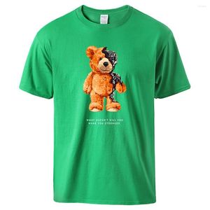 Camisetas de hombre Teddy Bear Show You What I Am Really Look Like Camisetas Hombre Camisa suave y transpirable Algodón Tide Streetwear Moda básica