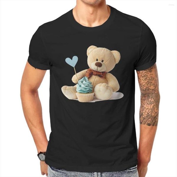 Camisetas de hombre Teddy Bear Ted Love película de dibujos animados algodón Tops novedad manga corta cuello redondo camisetas impresas camisetas