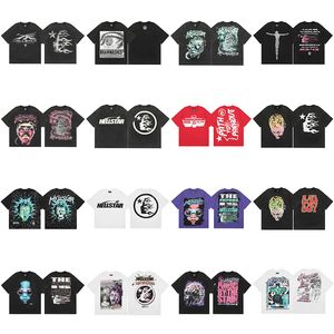 T-shirts pour hommes T-shirts Hellstar Tshirt Mode d'été Hommes Femmes Designers T-shirts Hauts longs T-shirts en coton Vêtements Polos à manches courtes Vêtements Hellstars de haute qualité