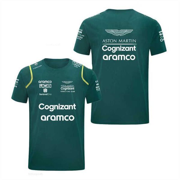 T-shirts pour hommes Tees One Men T Kids Jersey Imprimer Mode 2024 F1 Voiture Aston Martin Chemise à col rond T-shirts Team Formula Racing Tops 3D Femmes Sports