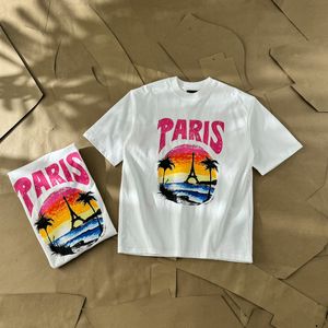 T-shirts pour hommes T-shirts Polos Col rond brodé et imprimé style polaire vêtements d'été avec t-shirt BA en pur coton de rue athleisure surdimensionné BALen328376