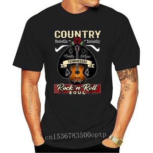 T-shirts voor heren Tennessee Country Music Nashville 1950s Rockabilly Summer Fashion Tiener Manne Korte mouwpatroon O-Neck Hipster Custom T-Shi