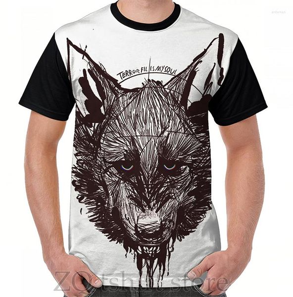 Camisetas para hombre, camiseta con gráfico de terror llena mi alma, camisetas para hombre, camiseta para mujer, camisetas de manga corta con estampado divertido y cuello redondo