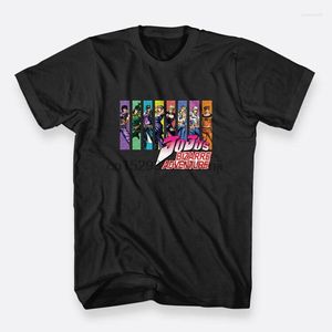 T-shirts pour hommes The Adventure Jojos Bizarre Cotton Tees Sz S-3XL Noir T-shirts pour hommes