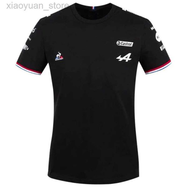 Camisetas de Hombre Alpine Team Renault F1 Camiseta Blanca Negra Ropa Alonso de Manga Corta 3M411 3M411