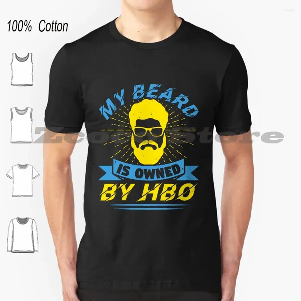 T-shirts masculins La barbe appartient à Hbo Cotton Men and Women T-shirt Soft Fashion Funny Sexy Hipster Cool Bearded Hair Yaoi Bara